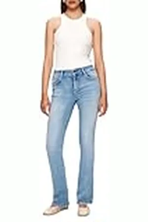 LTB Jeans Dames Fallon 400 - Bootcut Mid Rise Basic-5-Pocket Light Wash Blue van katoenmix - maat W26L30, , 26W / 30L