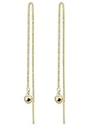 Elli Oorbellen dames oorbellen hart ketting elegant in 925 sterling zilver verguld, Facetgeslepen, Zonder
