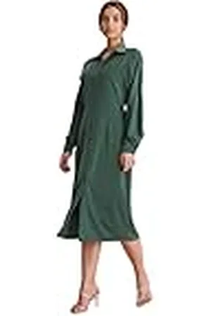 NA-KD Midi-jurk met knopen voor dames, casual, , 38