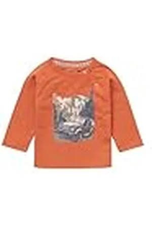 Noppies Baby Baby-jongens jongens T-shirt Jinan met lange mouwen T-shirt, Bombay Brown-P485, 56
