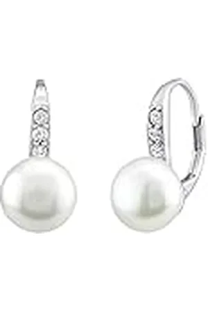 Silvego Damesoorbellen van 925 sterling CASSIDY met echte witte parel en zirkonia