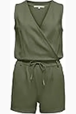 ONLY OnlPoptrash Life jumpsuit voor dames, korte zomer-eendelige jumpsuit, , M