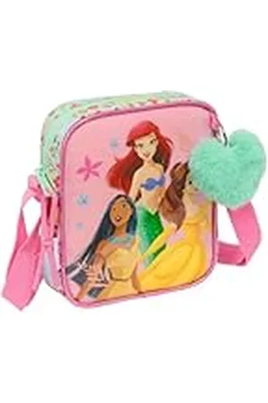 Safta Princesas Disney Bloom kleine schoudertas, kindertas, ideaal voor kinderen van 5 tot 14 jaar, comfortabel en veelzijdig, kwaliteit en duurzaamheid, 16 x 4 x 18 cm, , M, Casual