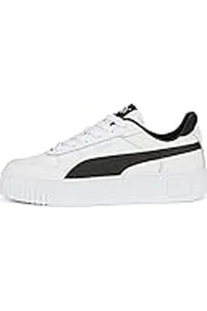 PUMA Carina Street dames Sneaker Low top, WHITE- BLACK- SILVER, 42.5 EU