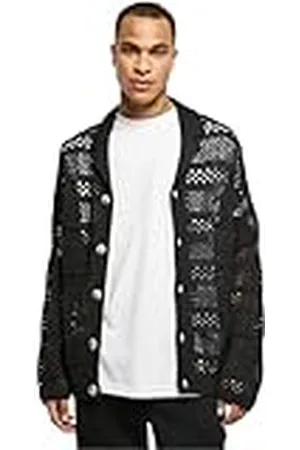 Urban classics Gehaakte cardigan voor heren, , S