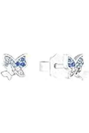 Prinzessin Lillifee Oorknopjes 925 sterling zilveren meisjes kinderoorbellen, met zirkonia synth., 0,6 cm, zilver, vlinder, geleverd in sieradengeschenkverpakking, 2037074