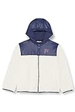 Fila Unisex Kids Bordeaux Sherpa Jacket, Egret-Medieval Blue, 86/92