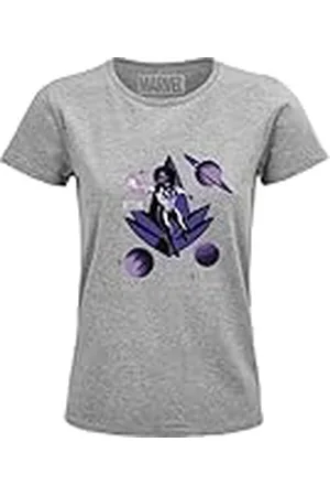 Marvel "Photon" WOMAVLSTS022 T-shirt voor dames, grijs gemêleerd, maat XXL, , XXL