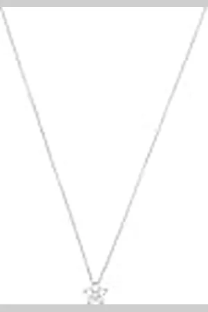 Amor Collier Met Hanger 925 Sterling Zilveren Dames Collier, Met Cubic Zirkonia Synth., 42+3 cm, , Wordt Geleverd In Sieraden Geschenkverpakking, 9070008