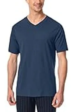 Schiesser Heren slaapshirt korte mouwen V-hals biologisch katoen - Mix Relax, , 54