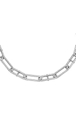 Fossil Ketting voor vrouwen Heritage D-Link Stainless Steel Chain Necklace, Lengte: 375mm+60mm, JF04503040