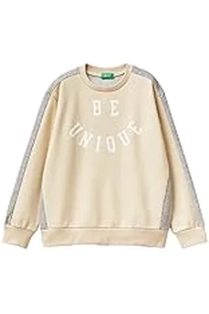 Benetton Trainingsshirt voor kinderen en jongeren, crèmewit 1j4, 120