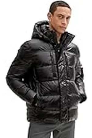 TOM TAILOR Pufferjas voor heren met afneembare capuchon, , L