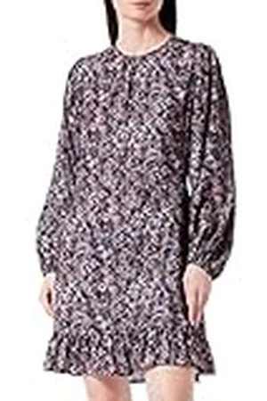 Replay Dames W9784 Jurk, 010 grijs/multicolor, S