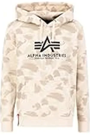 Alpha Industries Basic Hoody Camo Sweat met capuchon voor heren Sand