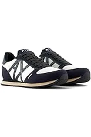 Armani Exchange Rio Side Logo Sneakers voor heren, Dark , 44 EU, , 44 EU