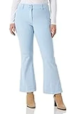 Moschino Midi Flare Fit Gepersonaliseerd met Love Shiny Back Tag Casual Broek Dames, , 34 NL