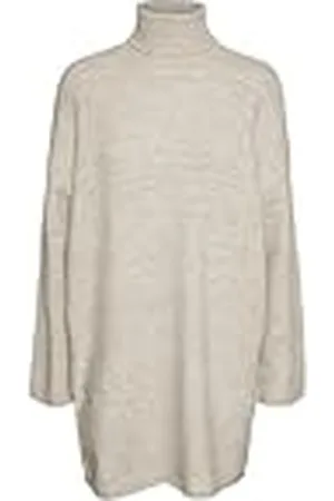 VERO MODA Vmgemma Ls Rolneck Knit Dress VMA Noos trui-jurk, , M
