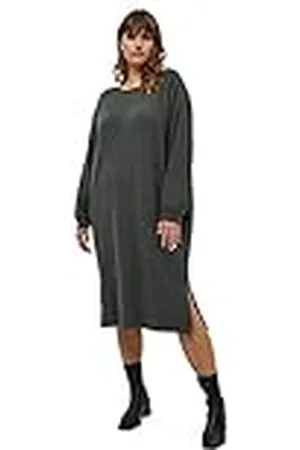 Peppercorn Dames Rosalia Boothals Jurk 10, Beluga Green, XS