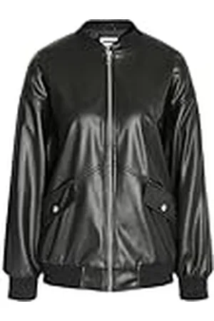 Noisy May Nmronja Noos oversized bomberjack PU jack, , XS dames, , XS
