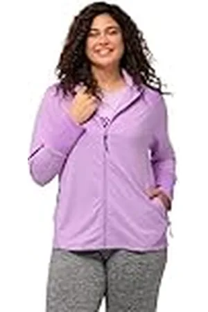 Ulla Popken Functioneel sweatjack voor dames, antibacterieel gebreid vest, , 42-44