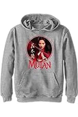 Disney Kids Mulan Sphere Youth Pullover met capuchon, Athletic Heather, maat M, Athletic Heather, M, , M