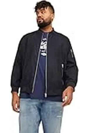 JACK & JONES Bestseller A/S JJEROCKY Faux Bomber PLS Herenjas, Jet Black/Detail: Faux Suede, 3XL, , 3XL