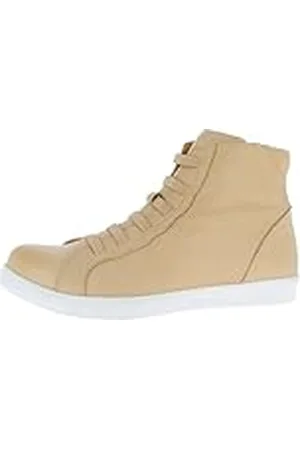 Andrea Conti High Top sneakers voor dames, camel/wit, 37 EU, , 37 EU