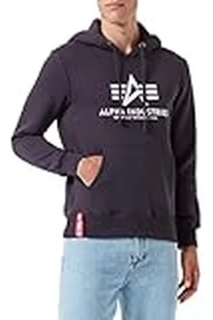 Alpha Industries Basic Hoody Sweat met capuchon voor heren Grey Heather