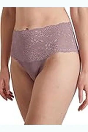 Calida Sensual Secrets Slip voor dames, hoge taille, brede, transparante kanten tailleband, , 48-50