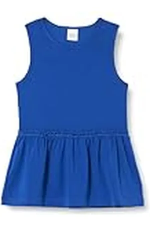 Green Cotton Alfa Rib Top T-shirt voor meisjes, , 140 cm