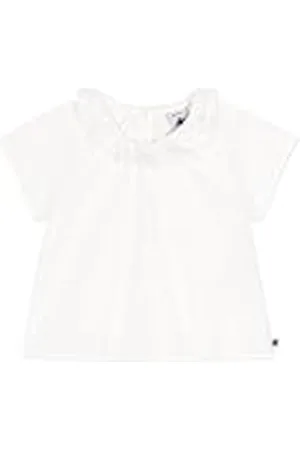 Petit Bateau Blouse met korte mouwen voor meisjes, , 3 Maanden