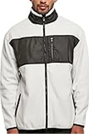 Urban classics Patched Micro Fleece jas voor heren, , 5XL