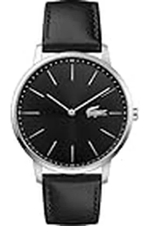 Lacoste Heren analoog klassiek quartz horloge met lederen band 2011016, , Riem