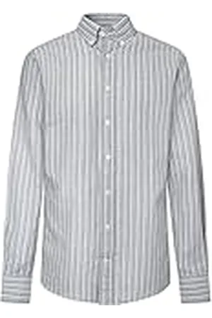 Hackett Heren gewassen linnen streep overhemd, , S, , S