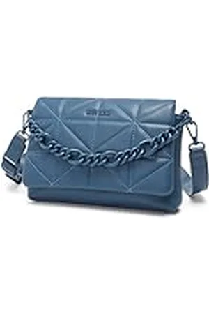 MISS LULÙ Kleine schoudertassen voor vrouwen, zachte klassieke gewatteerde handtassen met brede riem, PU-leer, waterdichte schoudertas voor mobiele telefoon, als cadeau voor meisjes