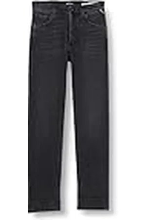 Replay Dames MAUKE Straight Jeans, 097 Dark Grey, 2828, , 28W x 28L