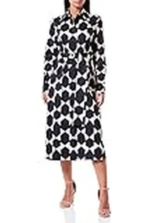 Seidensticker Damesblousejurk - mode - regular fit - getailleerd - gemakkelijk te strijken - lange mouwen, , 34