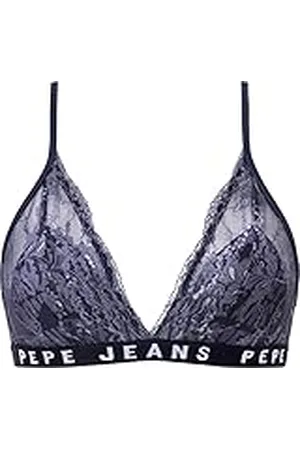 Pepe Jeans Dames Allover C kanten beha, zwart, XS, Zwart, XS