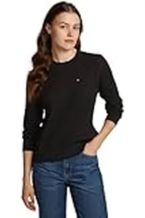Tommy Hilfiger Co Cable C-nk trui truien voor dames, , XL