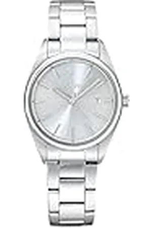 QS by s.Oliver Armbanduhr Damen Quarzuhr Analog, mit Edelstahl Armband, Silber, 3 bar Wasserdicht, Kommt in Uhren Geschenk Box, 2033531
