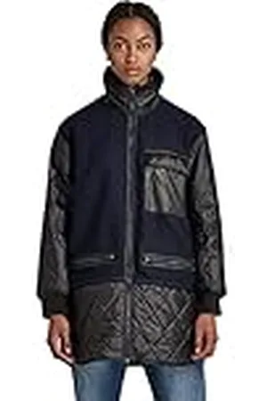G-Star RAW Dames lange teddy binnenjas gewatteerde jas, , S, , S