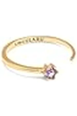 SINGULARU Sophie Lavande Ring. Sterling Zilver 925 met 18Kt Goud Plating. Verstelbaar. Sieraden voor Vrouwen