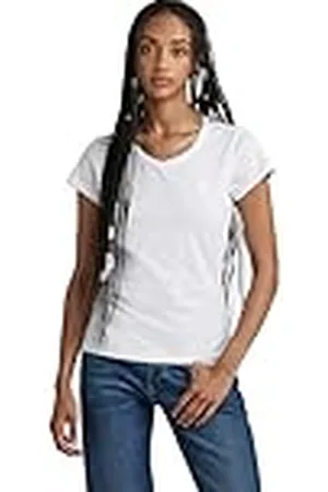 G-Star Raw Eyben Slim Top 2.0 T-shirt voor dames, met V-hals, , XS