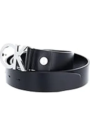 Calvin Klein Damesriem Ck Logo Belt 3,5 cm Lederen Riem, (black 001), 80