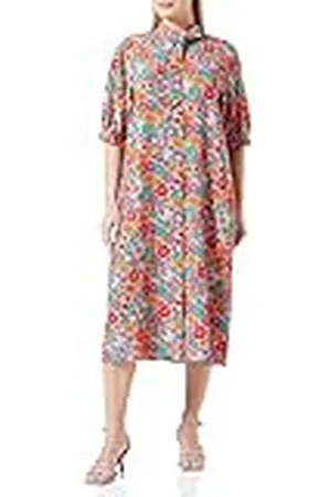 Seidensticker Dames regular fit blousejurk korte mouwen jurk, , 34, , 34