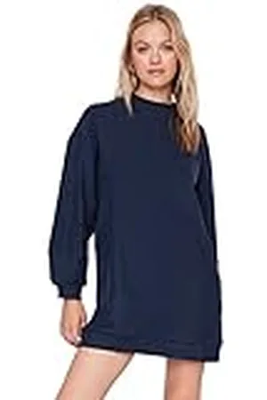Trendyol Vrouwen Mini Shift Ontspannen Gebreide Jurk, , XS