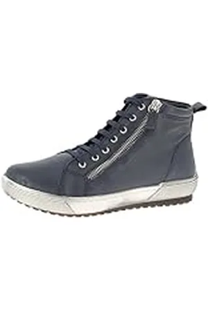 Andrea Conti High Top sneakers voor dames, blauw, 38 EU, , 38 EU