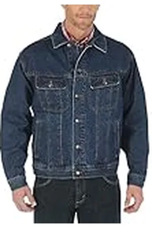 Wrangler Rugged Wear Unlined Denim Jacket Jeansjack Heren, Antiek indigo, M