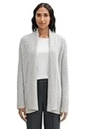 TOM TAILOR Cardigan gebreide jas voor dames, , XXL